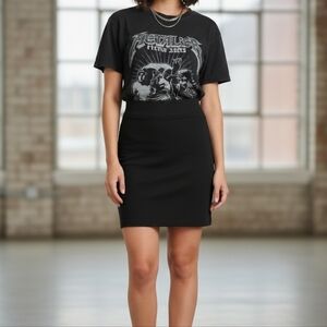 EUC Vintage Sharon Max Large Black Professional Stretch Skirt - Made in USA